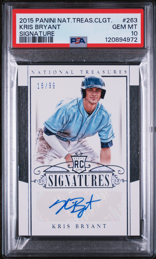 2015 National Treasures #263 Kris Bryant Signatures /99 PSA 10 120894972