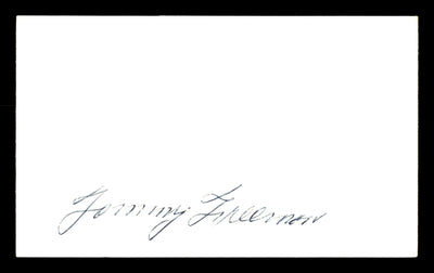 Tommy Freeman Autographed 3x5 Index Card Welterweight Champ SKU #179750