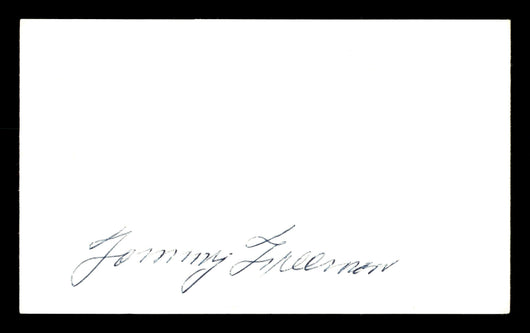 Tommy Freeman Autographed 3x5 Index Card Welterweight Champ SKU #179750