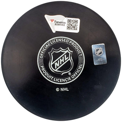 Jeremy Lauzon Autographed Official Seattle Kraken Logo Hockey Puck Fanatics Holo Stock #200857