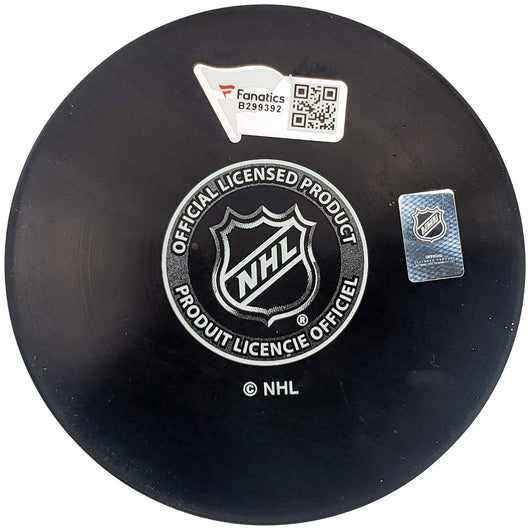 Jeremy Lauzon Autographed Official Seattle Kraken Logo Hockey Puck Fanatics Holo Stock #200857