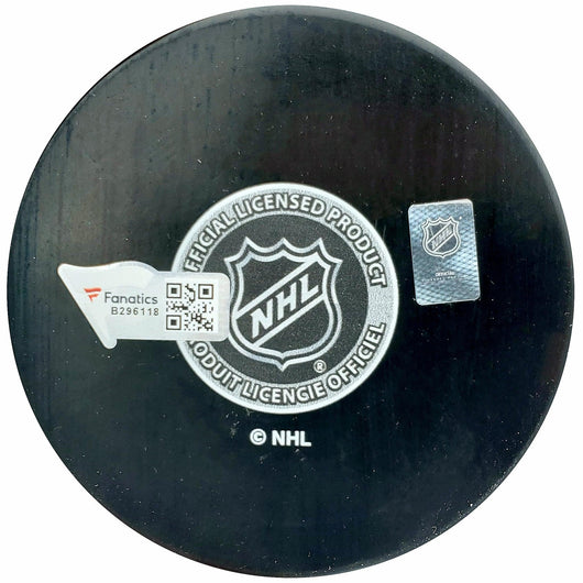 Jordan Eberle Autographed Official Seattle Kraken Logo Hockey Puck Fanatics Holo Stock #200454