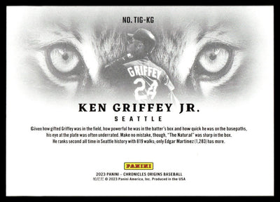 2023 Chronicles Origins #TIG-KG Ken Griffey Jr. Tiger Eyes SSP