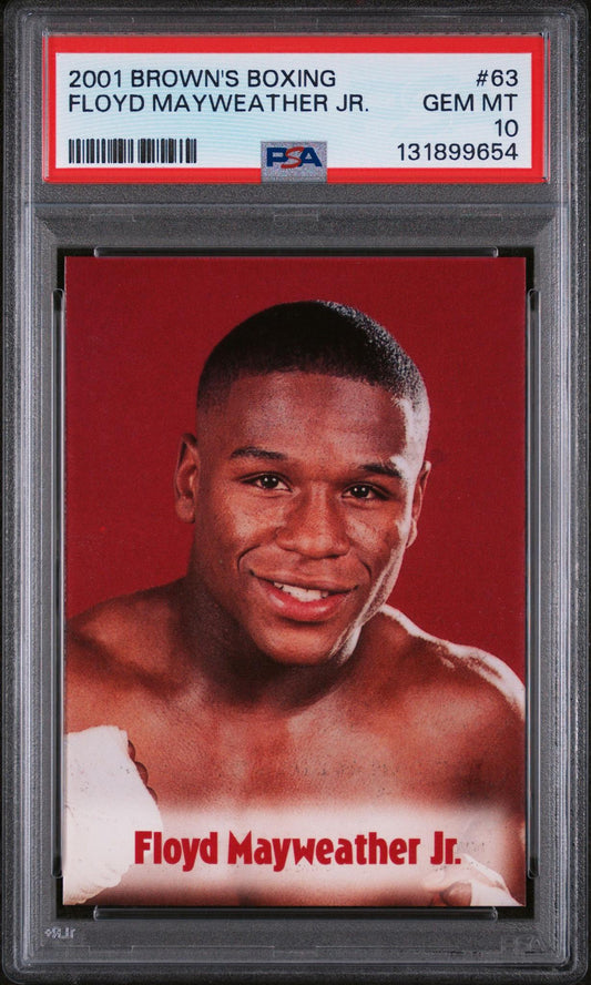 2001 Brown's Boxing Floyd Mayweather #63 PSA 10