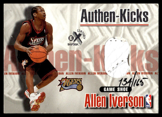 1999 E-X Century Allen Iverson Authen-Kicks Game-Used Shoe Patch /165