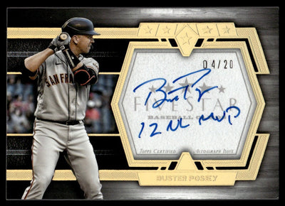 2022 Five Star Buster Posey Inscribed Auto /20 "2012 NL MVP"