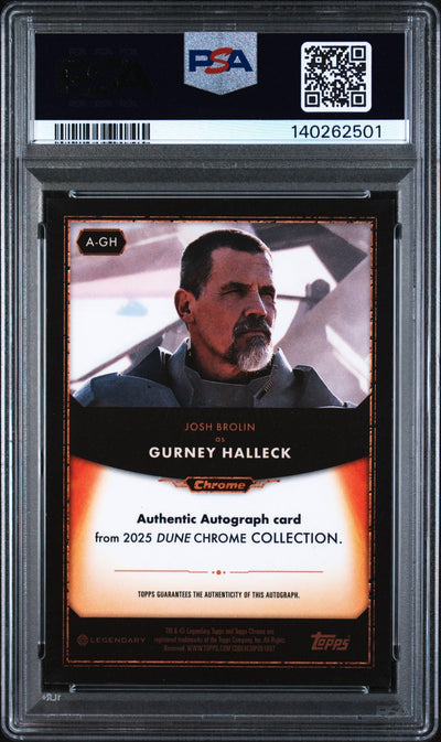 2024 Topps Chrome Dune Dune Autographs Gurney Halleck/Josh Brolin #A-GH PSA 8