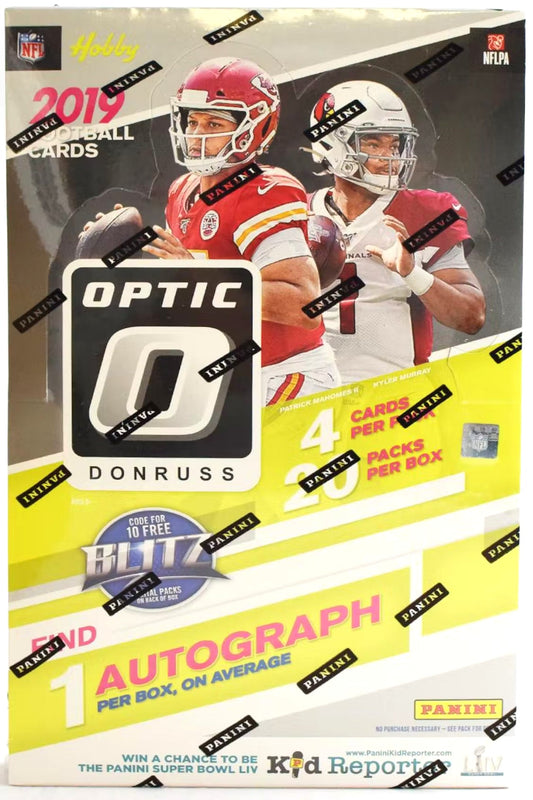 2019 Panini Donruss Optic Football Hobby Box