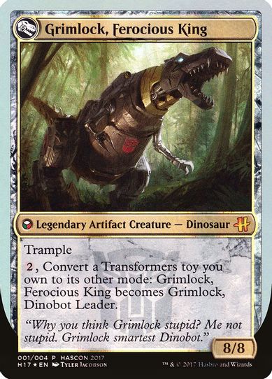 Grimlock, Dinobot Leader // Grimlock, Ferocious King (1) [Media Promos]