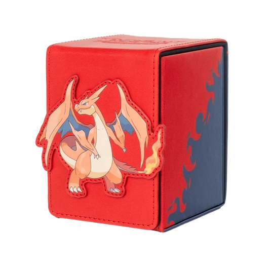 Ultra-PRO x Pokemon - Mega Charizard Y - Alcove Flip Deck Box (Holds 100+ Cards)