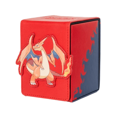 Ultra-PRO x Pokemon - Mega Charizard Y - Alcove Flip Deck Box (Holds 100+ Cards)