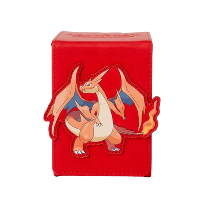 Ultra-PRO x Pokemon - Mega Charizard Y - Alcove Flip Deck Box (Holds 100+ Cards)