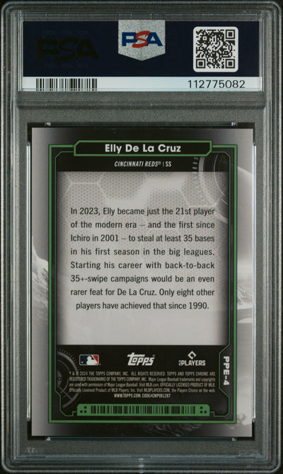 2024 Topps Chrome Cosmic Planetary Pursuit Earth Elly De La Cruz #4 PSA 10