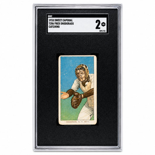 1910 Fred Snodgrass T206 SGC 2