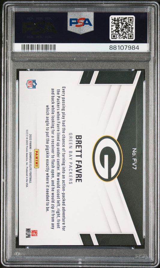 2022 Panini Donruss Elite Field Vision Black 1/1 Brett Favre #FV7 PSA 9 88107984