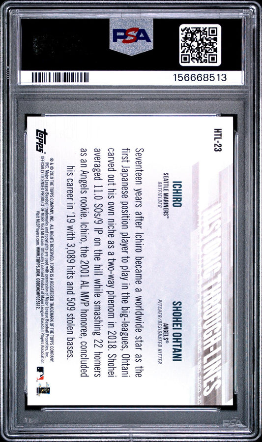 2019 Topps Historic Through Lines Shohei Ohtani #HTL23 PSA 10
