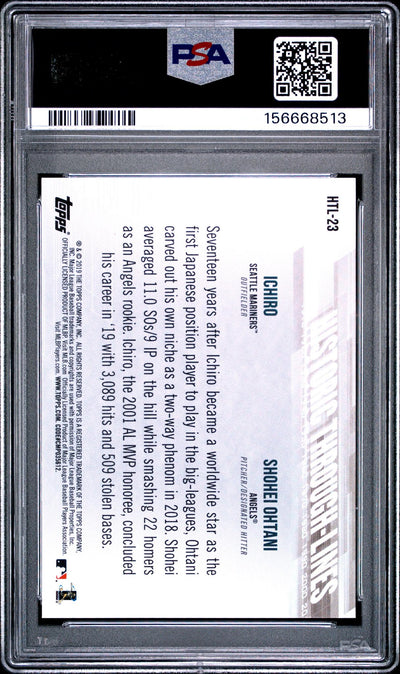 2019 Topps Historic Through Lines Shohei Ohtani #HTL23 PSA 10