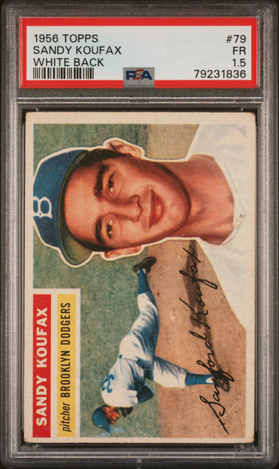 1956 Topps White Back Sandy Koufax #79 PSA 1.5
