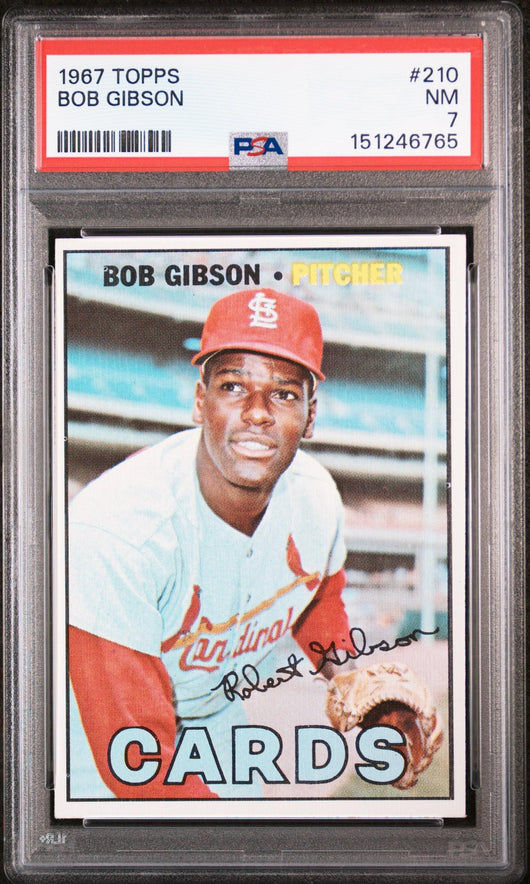 1967 Topps Bob Gibson #210 PSA 7