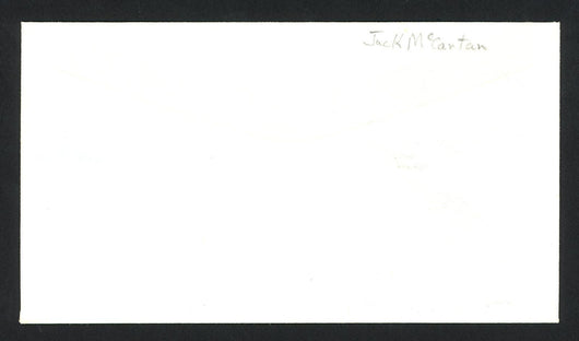 Jack McCartan Autographed First Day Cover 1960 Olympics Hockey Team USA SKU #159563