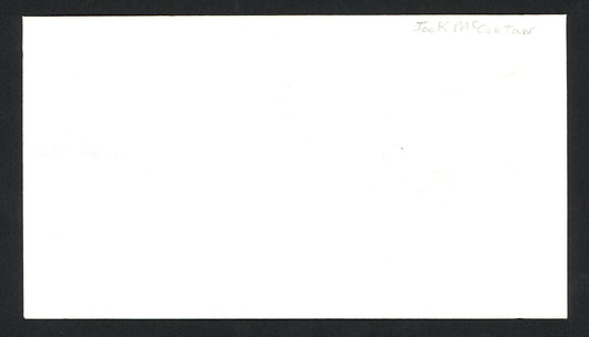 Jack McCartan Autographed First Day Cover 1960 Olympics Hockey Team USA SKU #159566