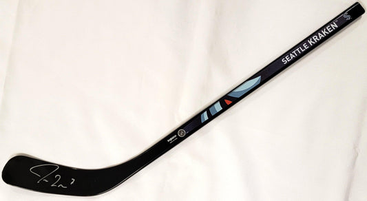 Jordan Eberle Autographed Black Inglasco 24" Mini Stick Seattle Kraken Fanatics Holo #B296098