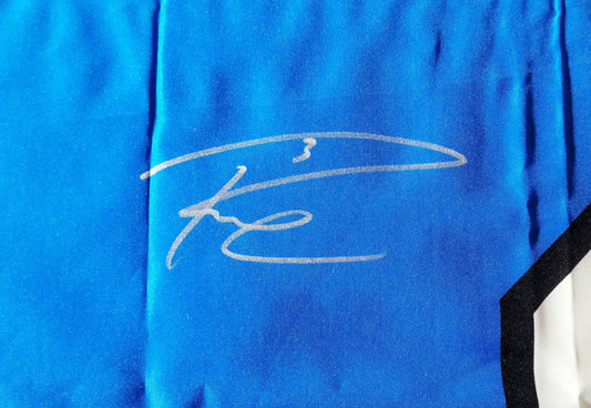 Russell Wilson Autographed Framed 12th Man Flag Seattle Seahawks RW Holo Stock #200935