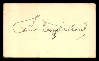 Paul "Dizzy" Trout Autographed 3.25x5.5 Government Postcard Detroit Tigers SKU #201456