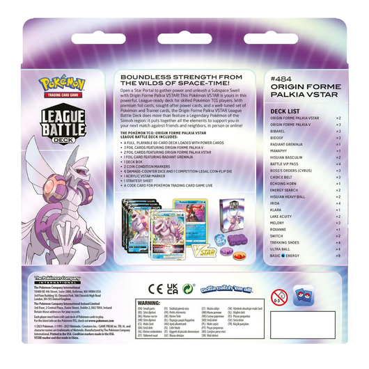 Pokémon TCG: Origin Forme Palkia VSTAR League Battle Deck