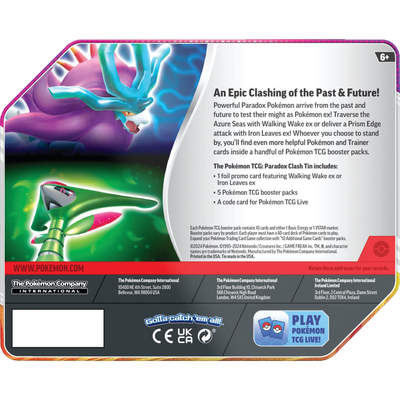 Pokémon TCG: Paradox Clash Tins