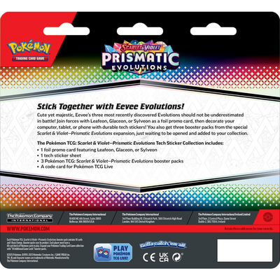 Pokémon TCG: Scarlet & Violet - Prismatic Evolutions - Tech Sticker Collection