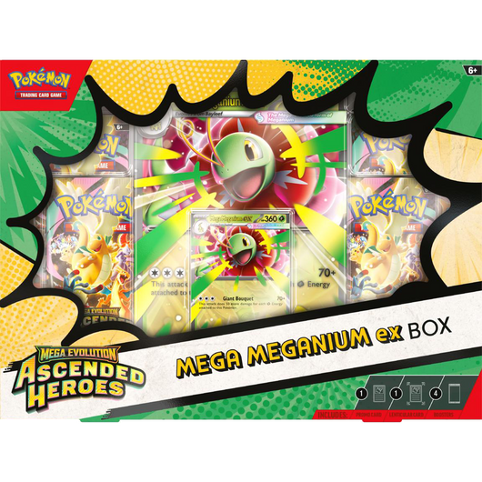 Ascended Heroes Mega ex Box (Mega Meganium, Emboar, or Feraligatr)