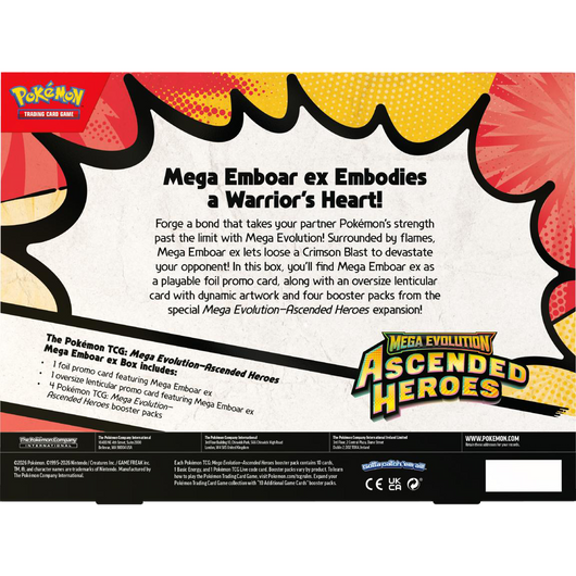 Ascended Heroes Mega ex Box (Mega Meganium, Emboar, or Feraligatr)