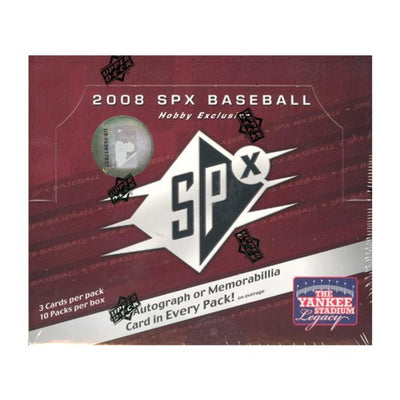 2008 Upper Deck SPx Baseball Hobby Box