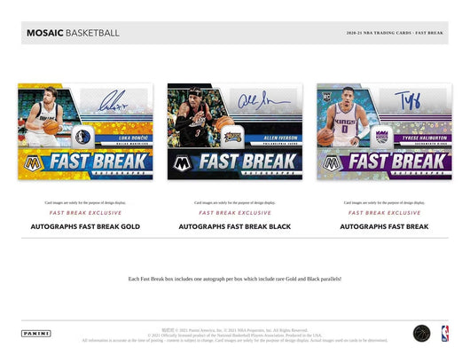 2020-21 Panini Mosaic Basketball Fast Break Box