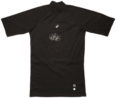 Ichiro Suzuki Autographed Black Asics Game Used Undershirt Seattle Mariners "#51" IS Holo Stock #202119
