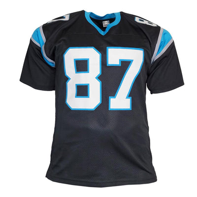 Muhsin Muhammad Signed Carolina Black Football Jersey (Beckett)