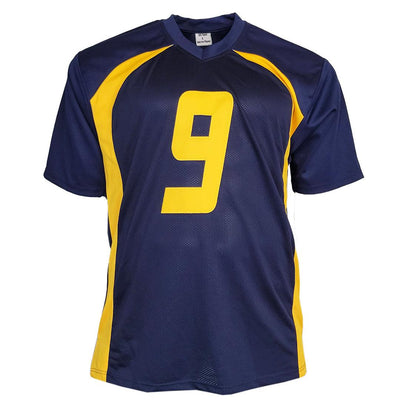Adam Pacman Jones Signed West Virginia College Blue Football Jersey (Beckett)