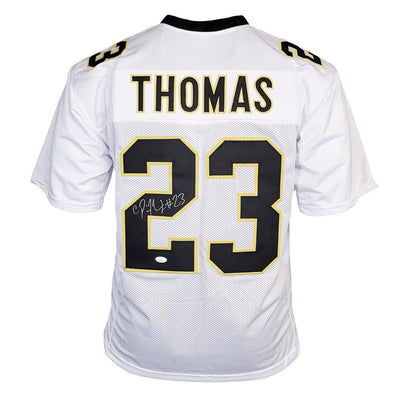 Pierre Thomas Signed New Orleans White Football Jersey (JSA)