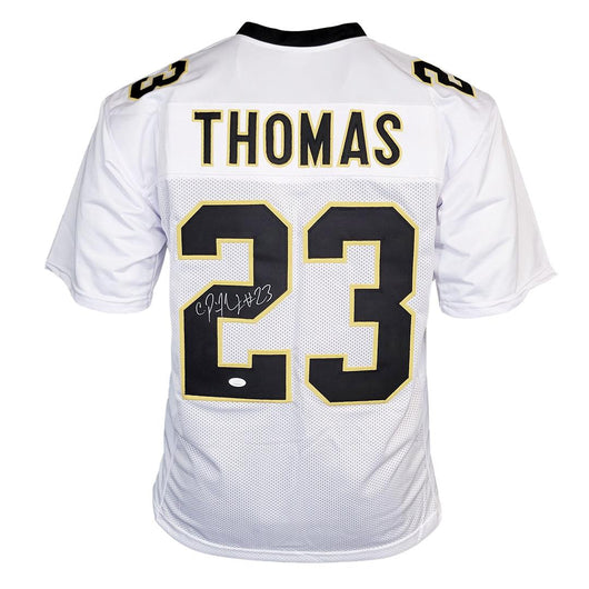 Pierre Thomas Signed New Orleans White Football Jersey (JSA)