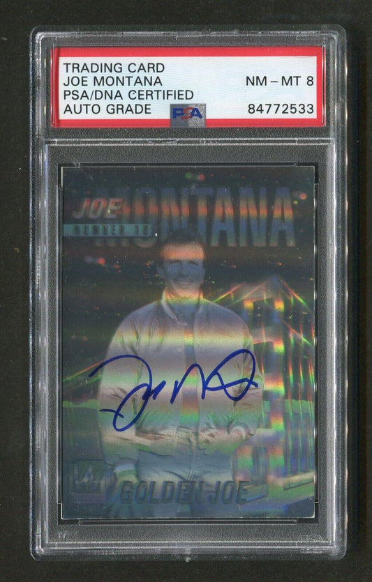 1991 Joe Montana PSA/DNA Authentic Autograph Arena Hologram Signed Football Card