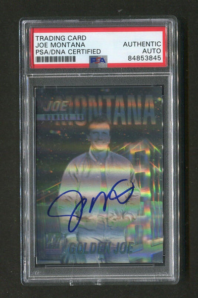 1991 Joe Montana PSA/DNA Authentic Autograph Arena Hologram Signed Football Card