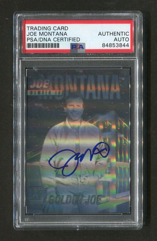 1991 Joe Montana PSA/DNA Authentic Autograph Arena Hologram Signed Football Card