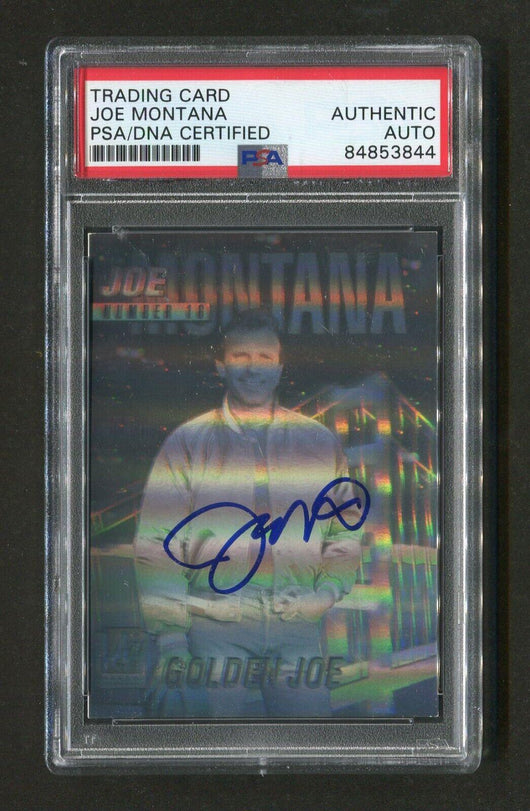 1991 Joe Montana PSA/DNA Authentic Autograph Arena Hologram Signed Football Card