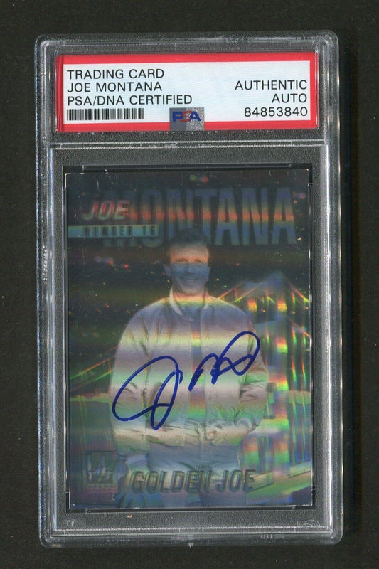 1991 Joe Montana PSA/DNA Authentic Autograph Arena Hologram Signed Football Card