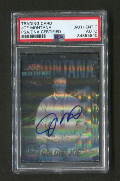 1991 Joe Montana PSA/DNA Authentic Autograph Arena Hologram Signed Football Card