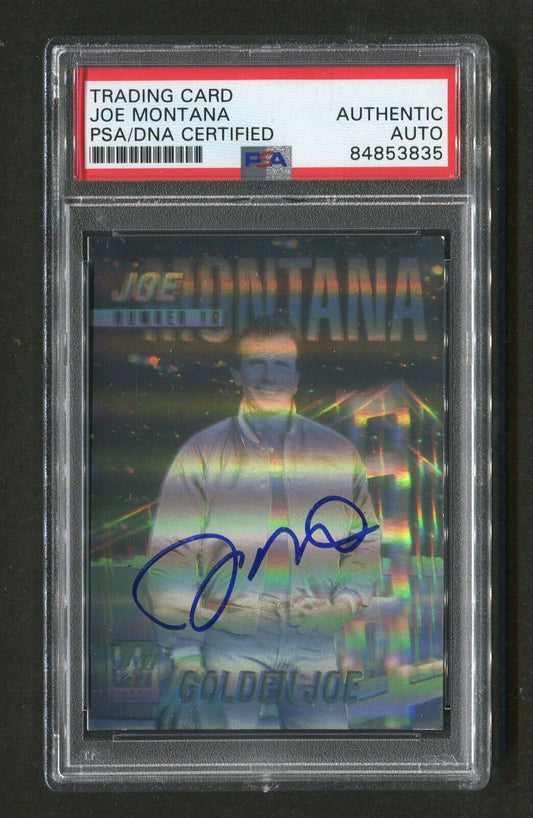 1991 Joe Montana PSA/DNA Authentic Autograph Arena Hologram Signed Football Card