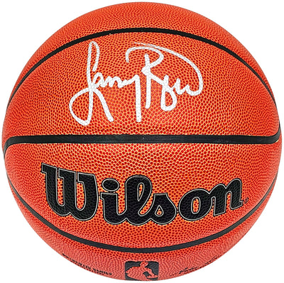Larry Bird Autographed Authentic Series Indoor/Outdoor Wilson NBA Basketball Boston Celtics PSA/DNA Stock #215609