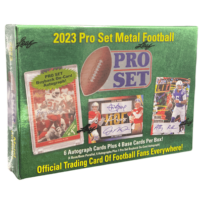 2023 Leaf Pro Set Metal Football Hobby Box