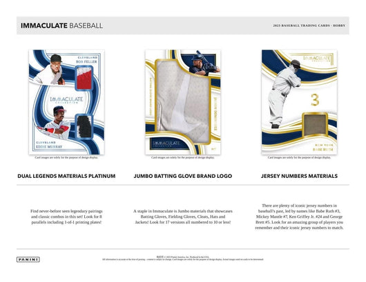 2023 Panini Immaculate Baseball Hobby Box